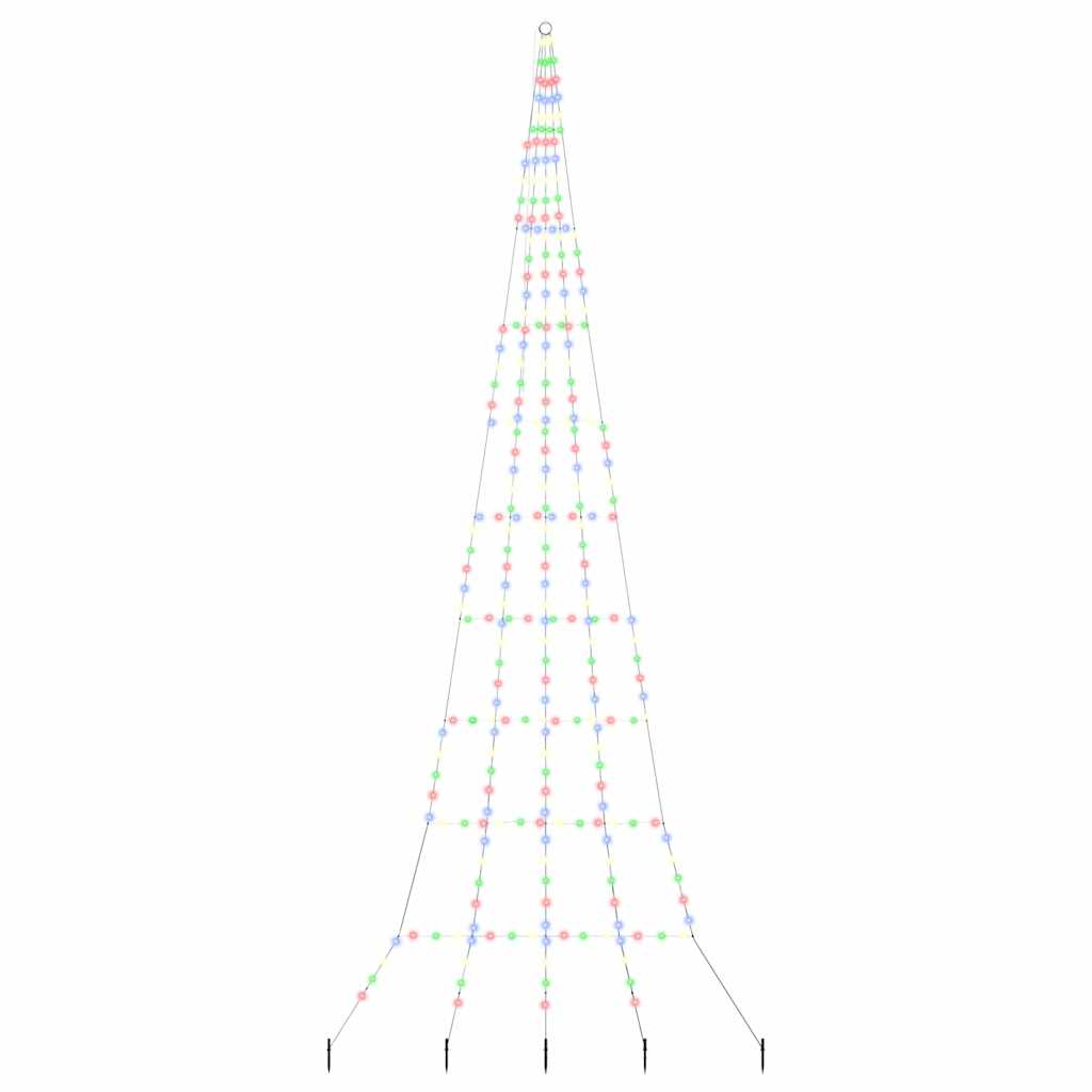 Albero di Natale LED con picchetti per il terreno 511 cm | homemem39