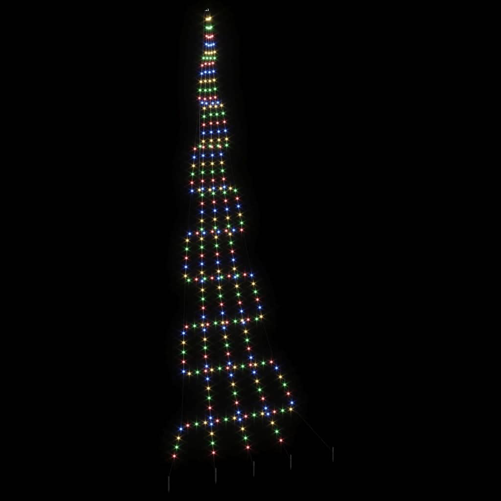 Albero di Natale LED con picchetti per il terreno 511 cm | homemem39
