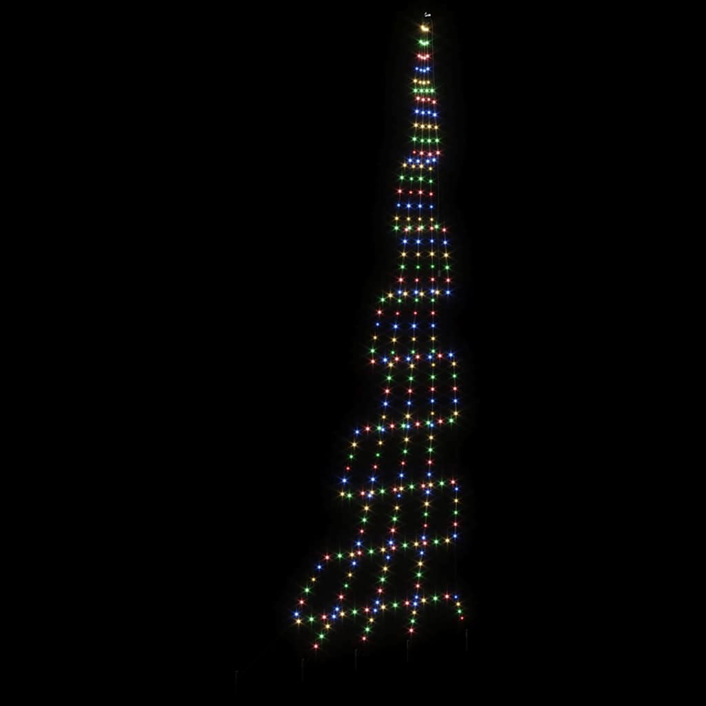 Albero di Natale LED con picchetti per il terreno 511 cm | homemem39