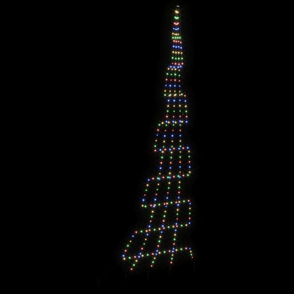 Albero di Natale LED con picchetti per il terreno 511 cm | homemem39