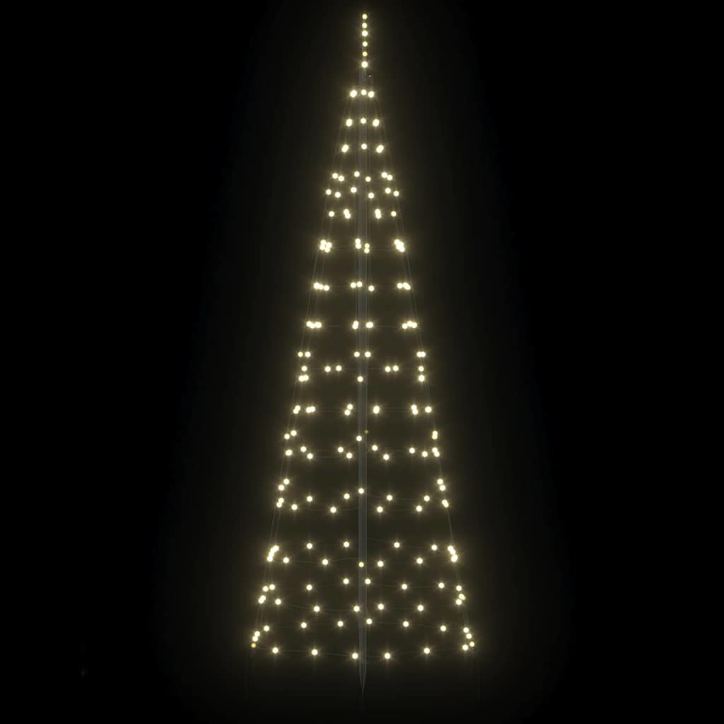 Albero di Natale LED con picchetti per il terreno Bianco caldo | homemem39