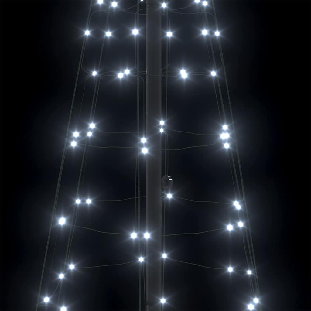 Albero di Natale LED con picchetti per il terreno 250 cm Ferro | homemem39