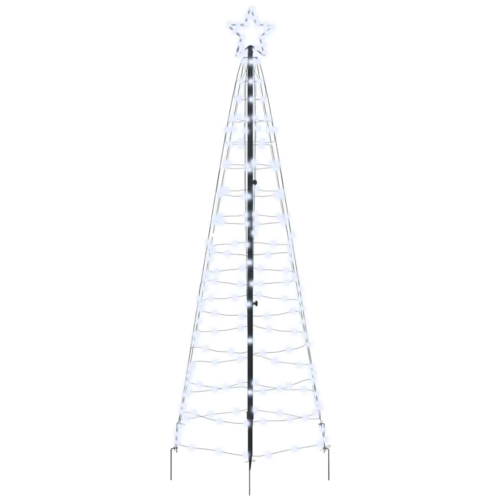 Albero di Natale LED con picchetti per il terreno 250 cm Ferro | homemem39