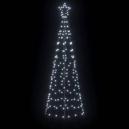 Albero di Natale LED 250 cm 390 LED Bianco freddo Acciaio
