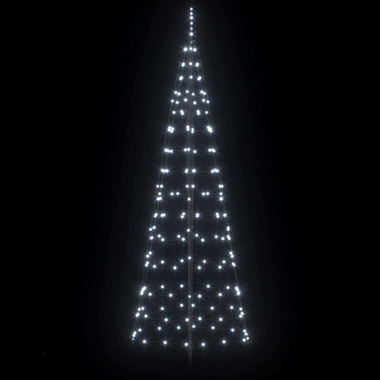 Albero di Natale LED 250 cm 390 LED Bianco freddo Acciaio