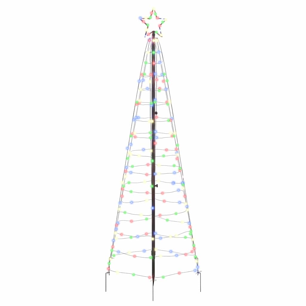 Albero di Natale LED con picchetti per il terreno 250 cm Ferro | homemem39
