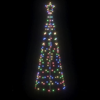Albero di Natale LED con picchetti per il terreno Multicolore