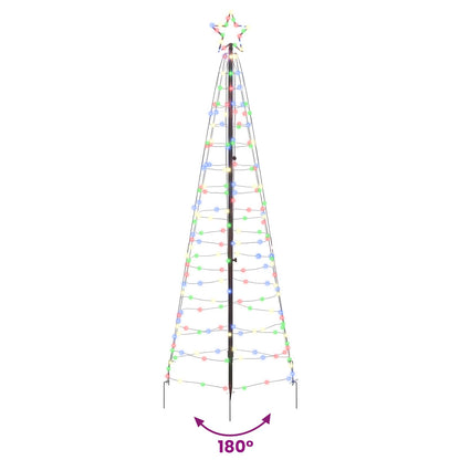 Albero di Natale LED con picchetti per il terreno Multicolore