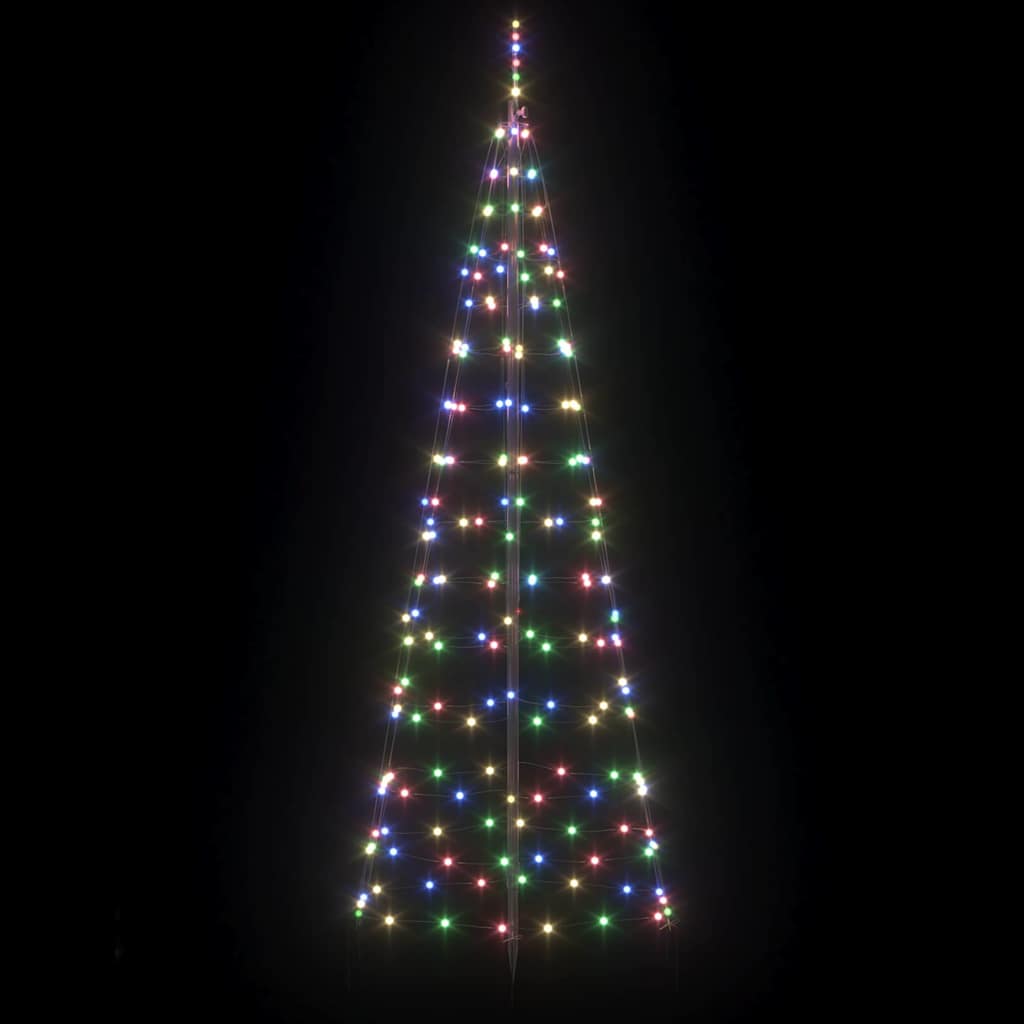 Albero di Natale LED con picchetti per il terreno 250 cm Ferro | homemem39