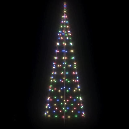 Albero di Natale LED con picchetti per il terreno Multicolore