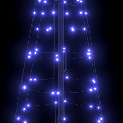 Albero di Natale LED con picchetti per il terreno Blu 250 cm