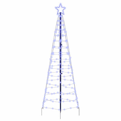 Albero di Natale LED con picchetti per il terreno Blu 250 cm