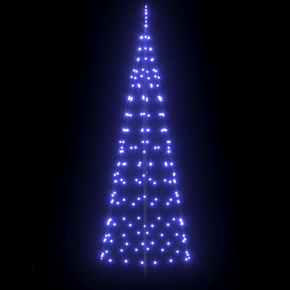 Albero di Natale LED con picchetti per il terreno Blu 250 cm