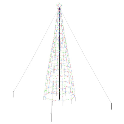 Albero di Natale LED con picchetti per il terreno Multicolore