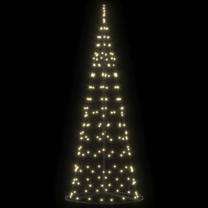 Albero di Natale LED con 390 LED Bianco caldo 250 cm Ferro