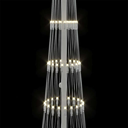 Albero di Natale LED Bianco caldo 51 x 51 x 190 cm Metallo
