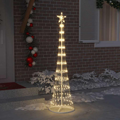 Albero di Natale LED Bianco caldo 51 x 51 x 190 cm Metallo