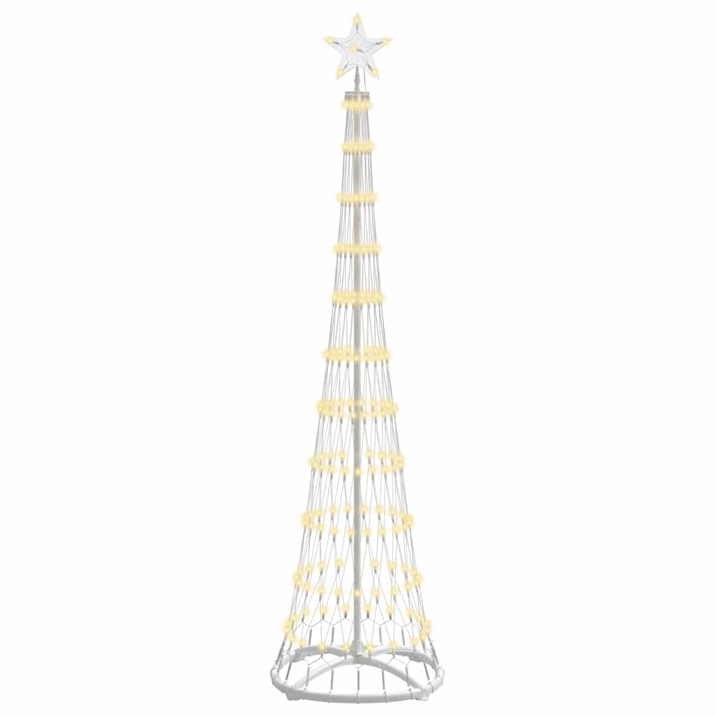 Albero di Natale LED Bianco caldo 51 x 51 x 190 cm Metallo