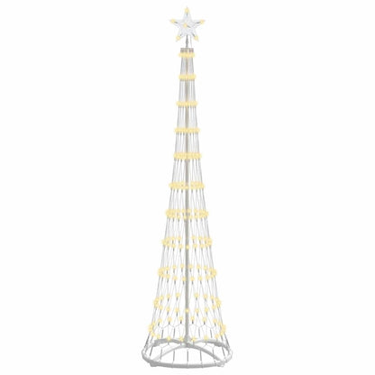 Albero di Natale LED Bianco caldo 51 x 51 x 190 cm Metallo