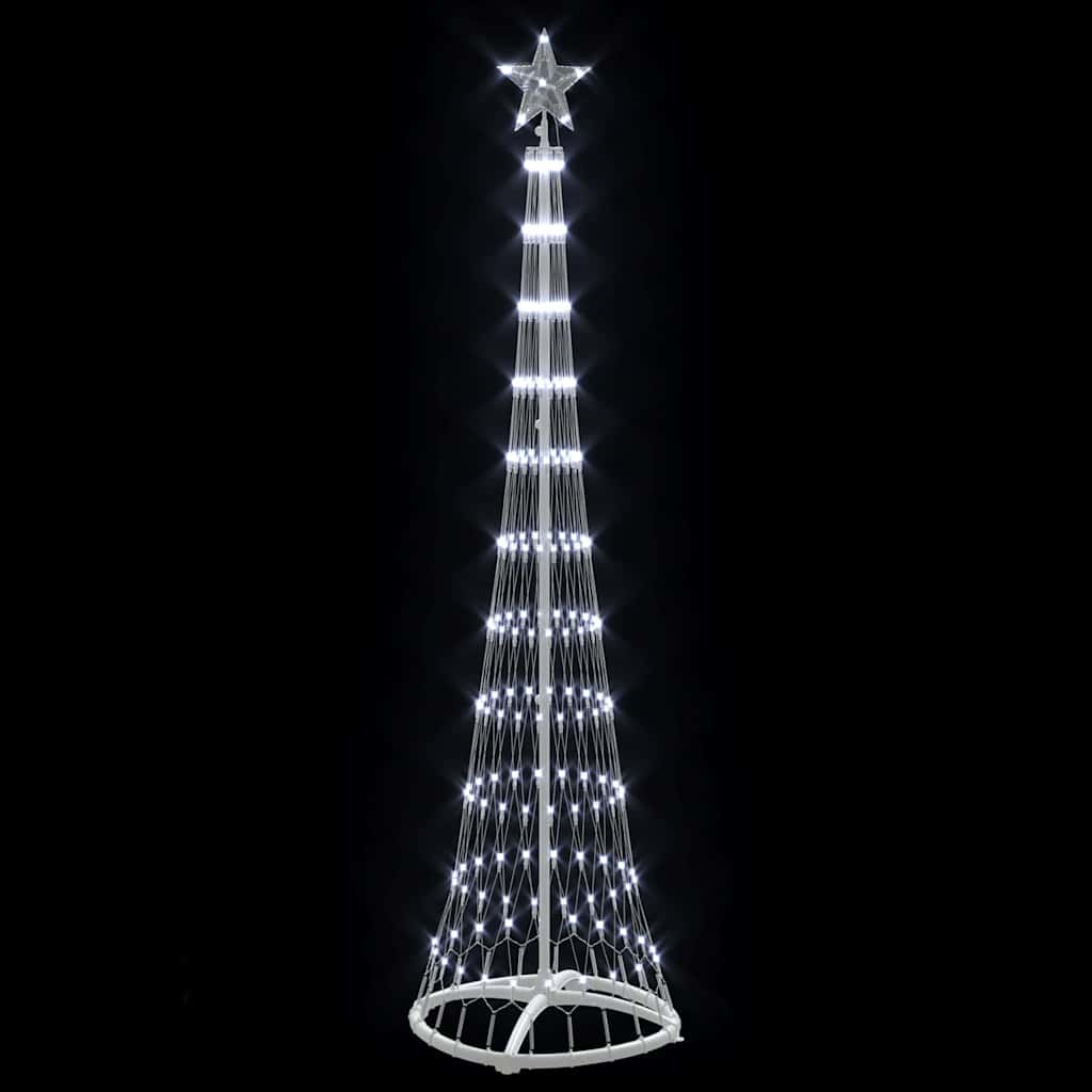 Albero di Natale LED Bianco freddo 51 x 51 x 190 cm Metallo