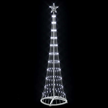 Albero di Natale LED Bianco freddo 51 x 51 x 190 cm Metallo
