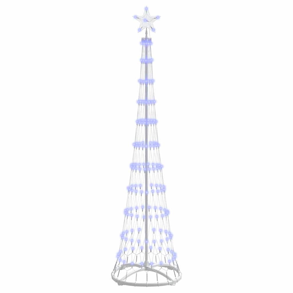 Albero di Natale LED con 230 LED Blu 51 x 51 x 190 cm Metallo