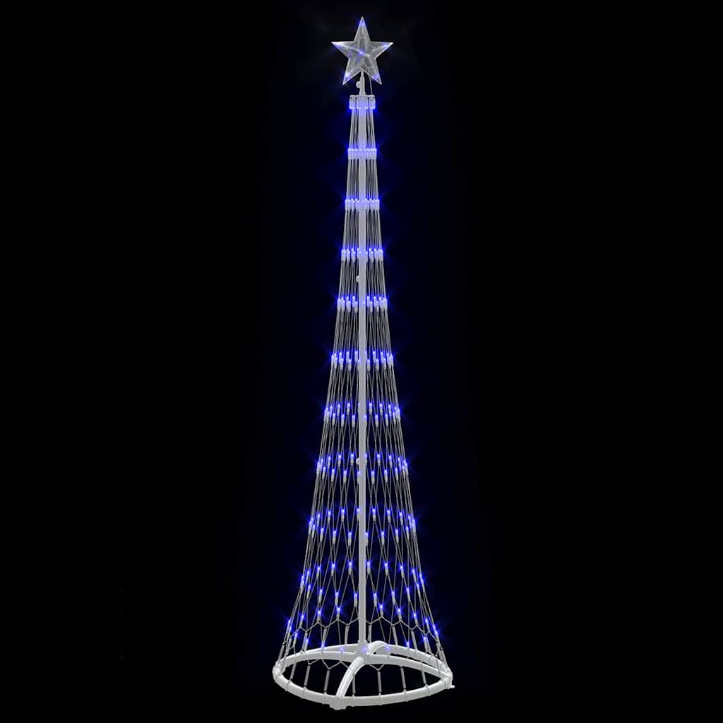Albero di Natale LED con 230 LED Blu 51 x 51 x 190 cm Metallo