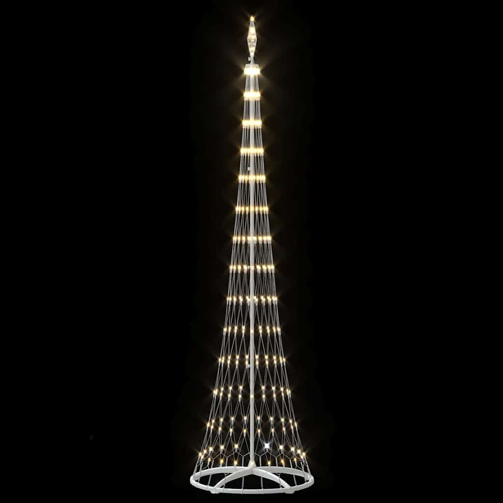 Albero di Natale LED Bianco caldo 70 x 70 x 250 cm Metallo