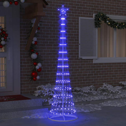 Albero di Natale LED con 290 LED Blu 70 x 70 x 250 cm Metallo