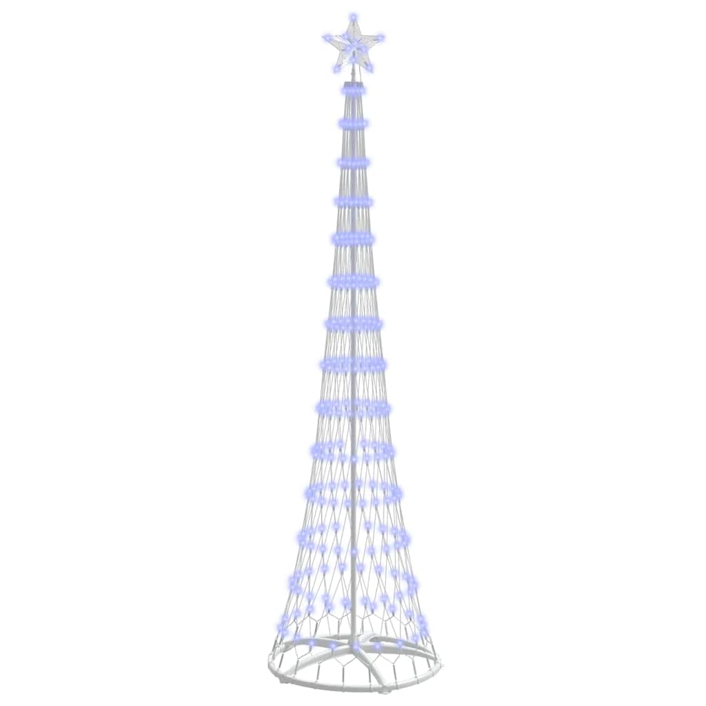 Albero di Natale LED con 290 LED Blu 70 x 70 x 250 cm Metallo