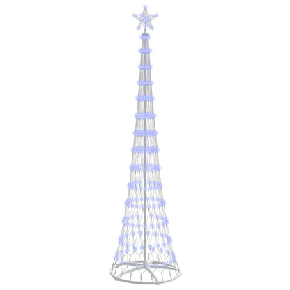 Albero di Natale LED con 290 LED Blu 70 x 70 x 250 cm Metallo