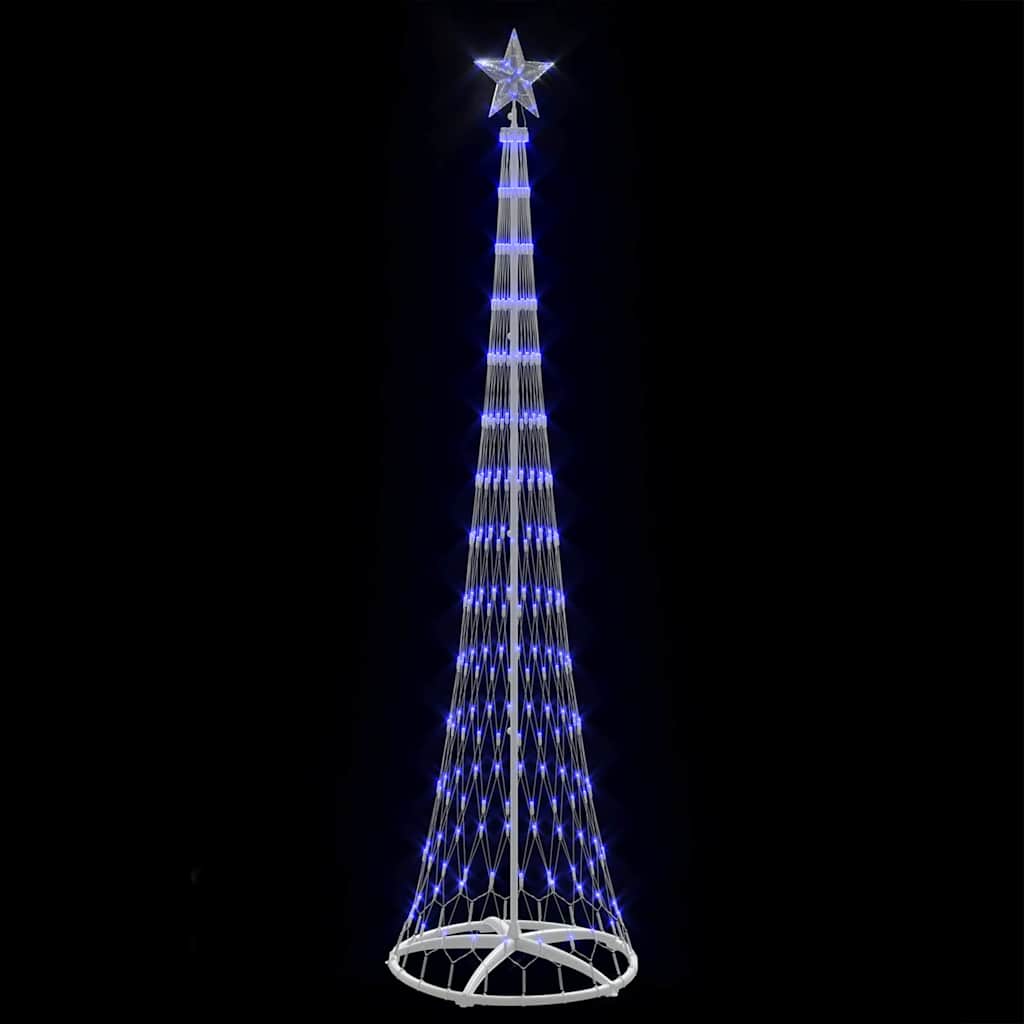 Albero di Natale LED con 290 LED Blu 70 x 70 x 250 cm Metallo
