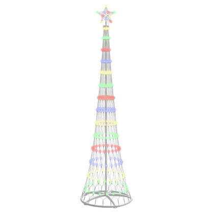 Albero di Natale LED Multicolore 70 x 70 x 250 cm Metallo