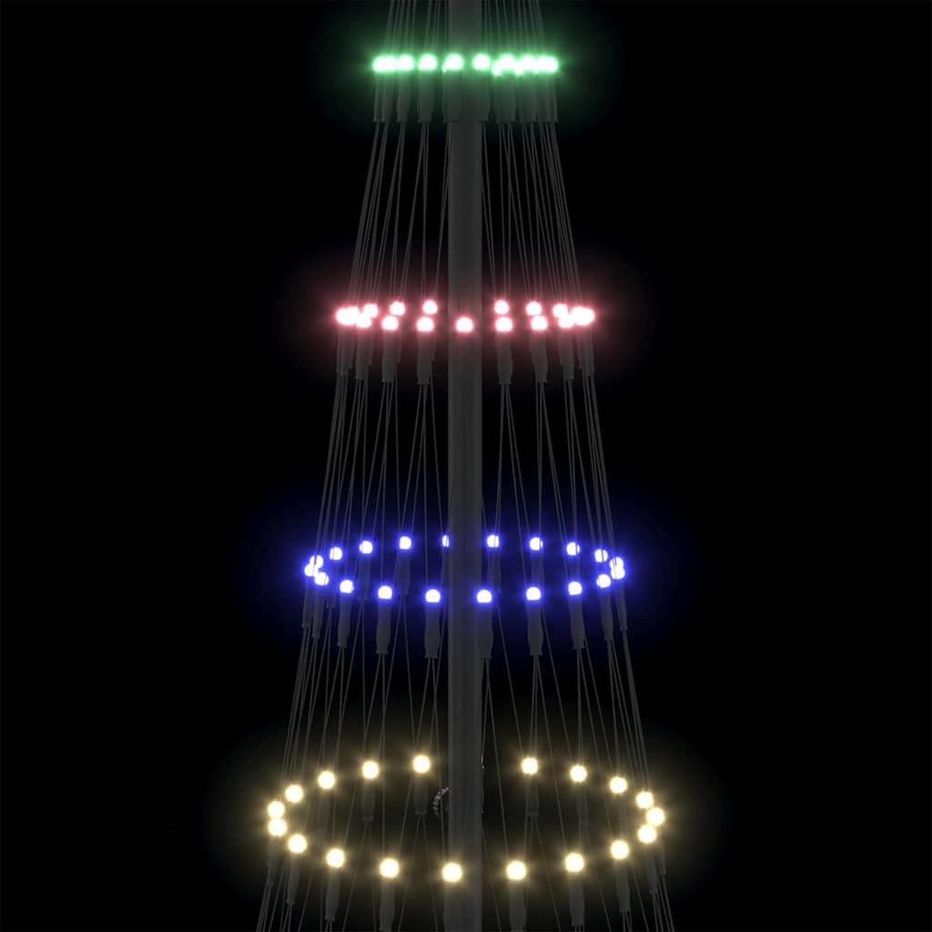 Albero di Natale LED Multicolore 71 x 71 x 184.5 cm Metallo