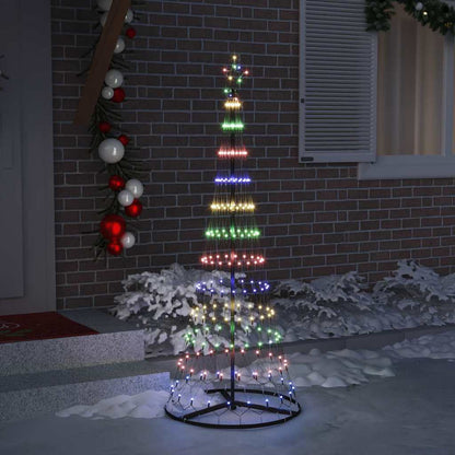 Albero di Natale LED Multicolore 71 x 71 x 184.5 cm Metallo
