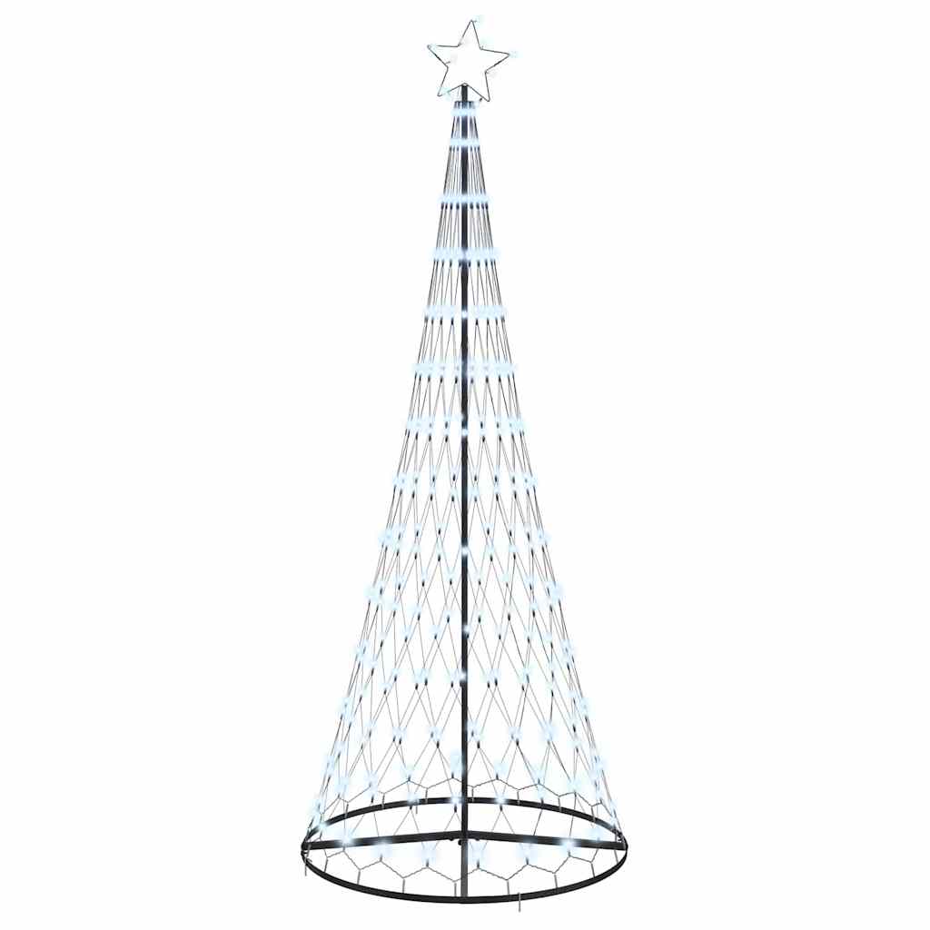 Albero di Natale LED Bianco freddo 100 x 100 x 250 cm Metallo