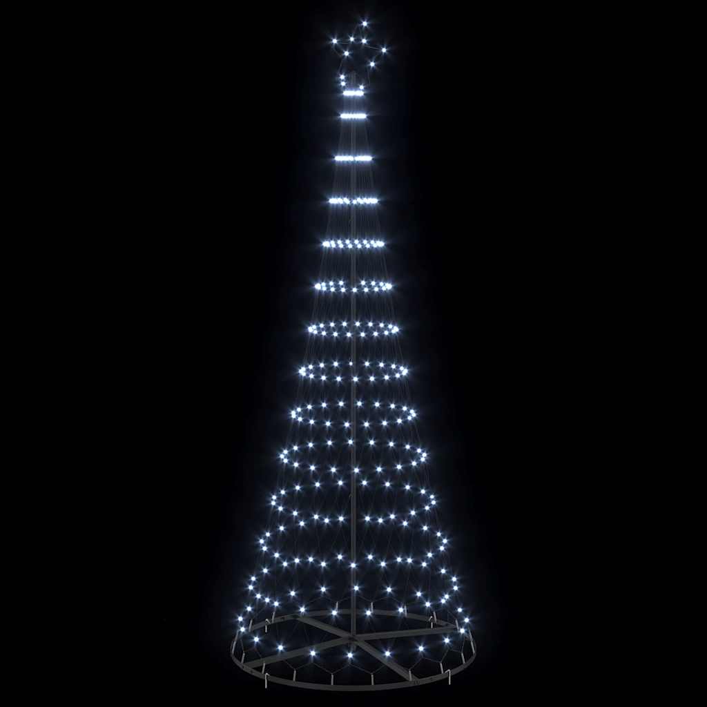 Albero di Natale LED Bianco freddo 100 x 100 x 250 cm Metallo