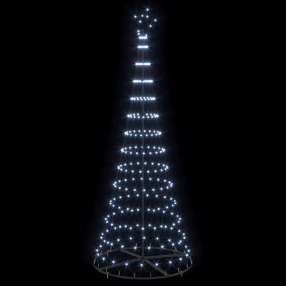 Albero di Natale LED Bianco freddo 100 x 100 x 250 cm Metallo