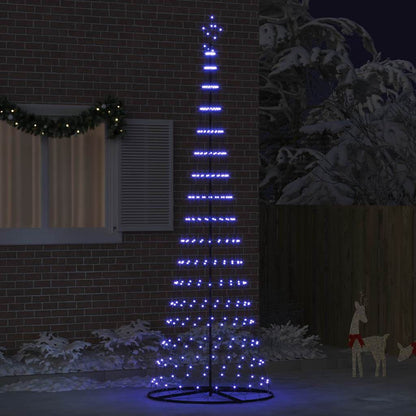Albero di Natale LED Blu 100.5 x 100.5 x 302.5 cm Metallo