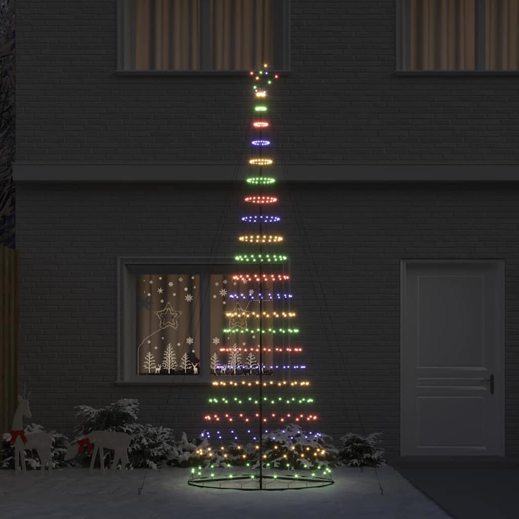 Albero di Natale LED Multicolore 400 cm Metallo