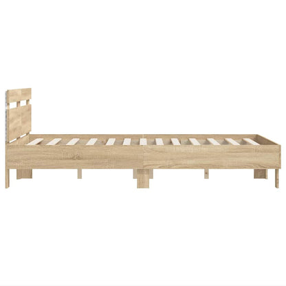 Struttura del letto Sonoma 137 x 190 cm Legno multistrato | homemem39