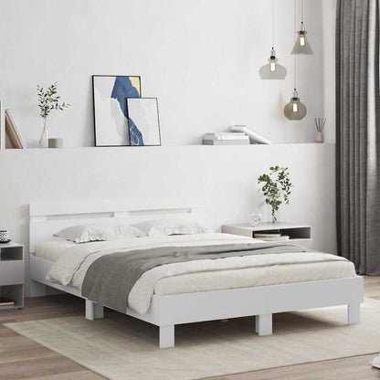 Struttura del letto Bianco 137 x 190 cm Legno multistrato