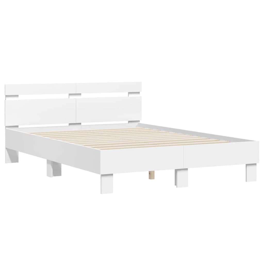 Struttura del letto Bianco 137 x 190 cm Legno multistrato