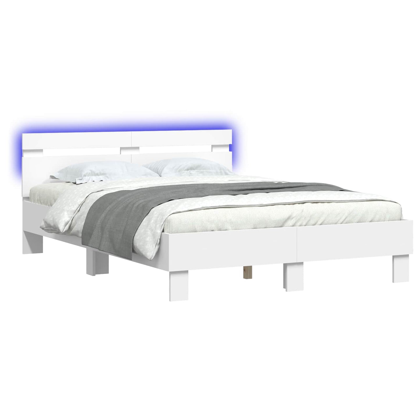 Struttura del letto Bianco 137 x 190 cm Legno ingegnerizzato