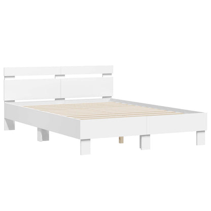Struttura del letto Bianco 137 x 190 cm Legno ingegnerizzato