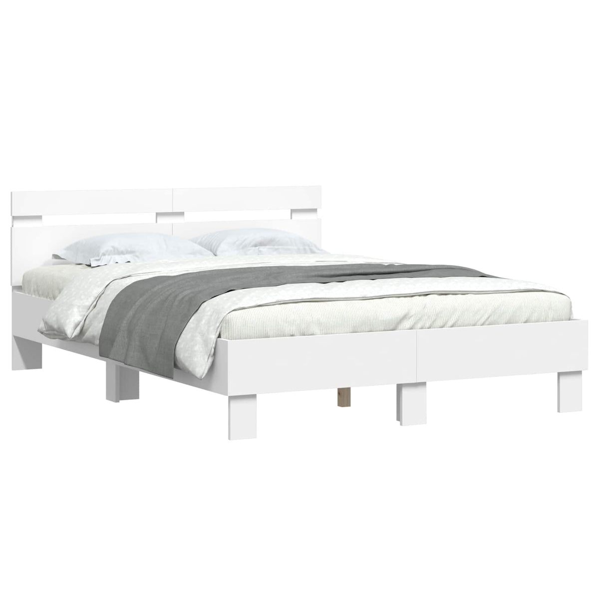 Struttura del letto Bianco 137 x 190 cm Legno ingegnerizzato