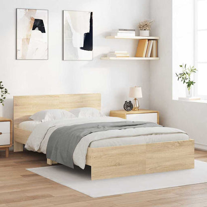 Struttura del letto Sonoma 137 x 190 cm Legno multistrato | homemem39