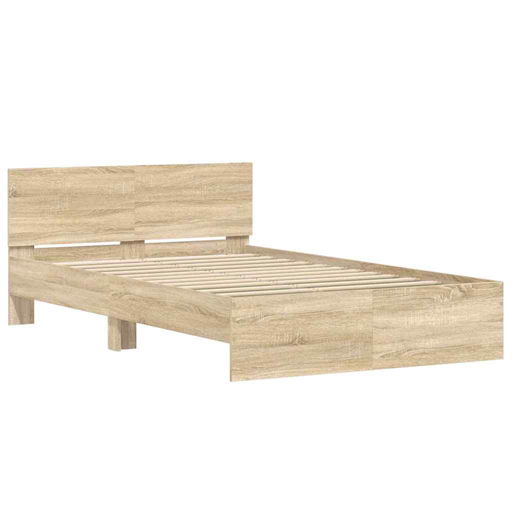 Struttura del letto Sonoma 137 x 190 cm Legno multistrato | homemem39