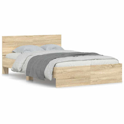Struttura del letto Sonoma 137 x 190 cm Legno multistrato | homemem39