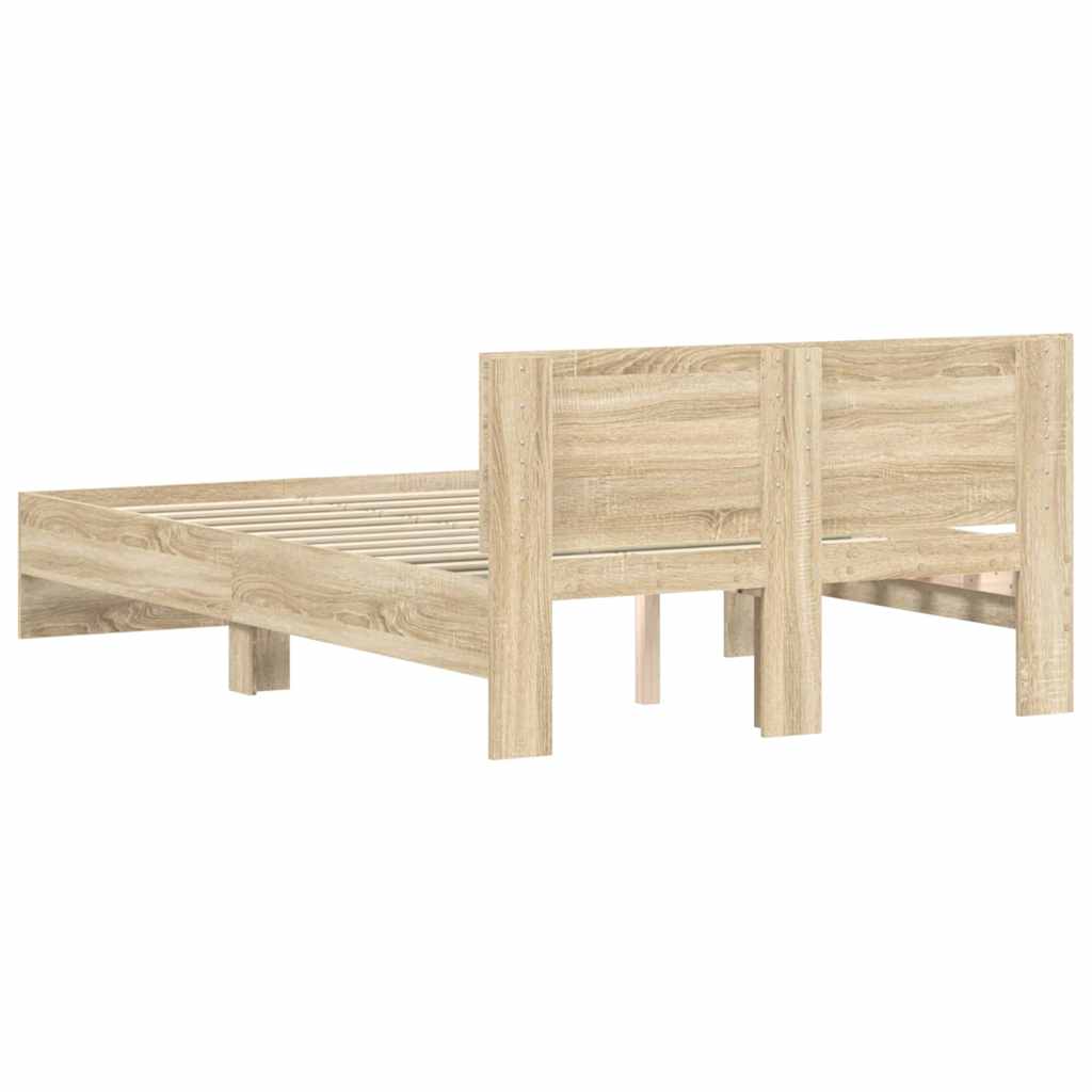 Struttura del letto Sonoma 137 x 190 cm Legno multistrato | homemem39